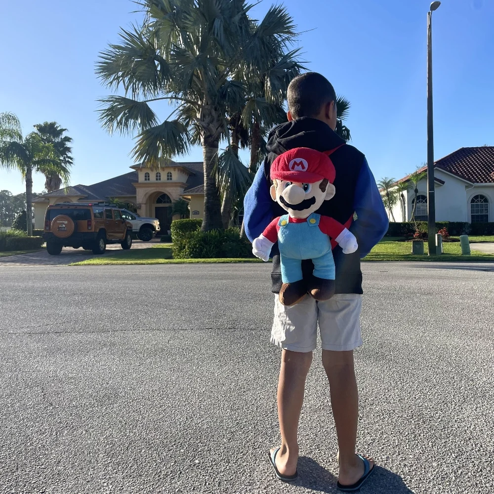 Nintendo Super Mario 🔥 Plush Large 20" Backpack Bag NWT - Picture 2 of 8